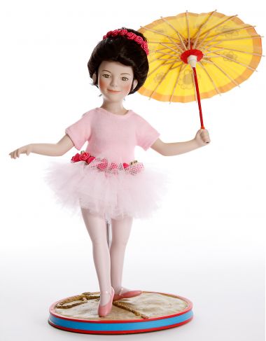 Katie the Tightrope Walker - limited edition porcelain soft body collectible doll  by doll artist Ashton-Drake.