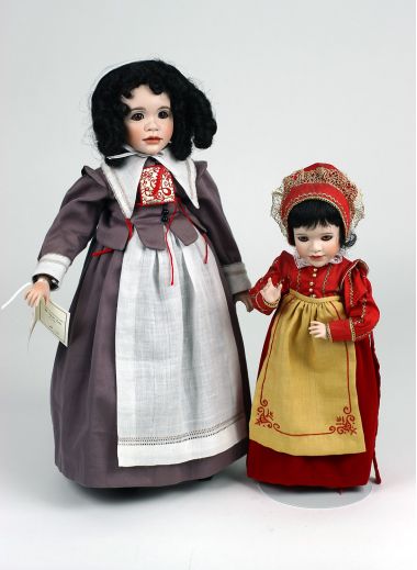 Scarlett Letter Set - limited edition porcelain collectible doll  by doll artist Wendy Lawton.