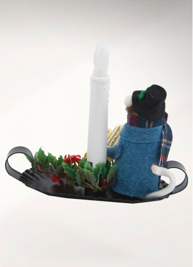Photographic image of Dickensian Mouse with Candle by Byers' Choice Ltd.