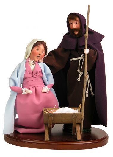 Holy Family - collectible limited edition mixed media caroler figurine by Byers' Choice, Ltd.