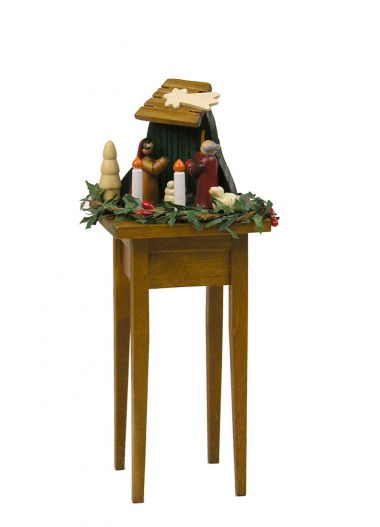 Nativity Table - collectible limited edition doll furniture accessory by Byers' Choice, Ltd.