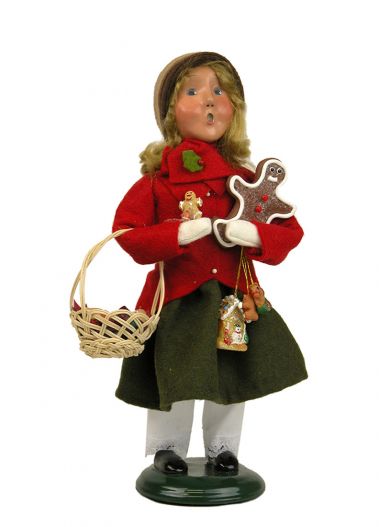 Girl with Gingerbread - caroler figurine by Byers' Choice, Ltd.