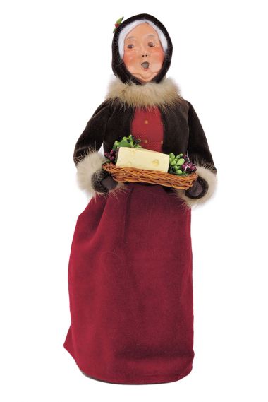 Holiday Mrs. Klaus traditional caroler figurine by Byers' Choice Ltd.