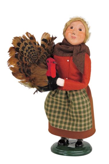 Pilgrim Girl traditional caroler figurine by Byers' Choice Ltd.