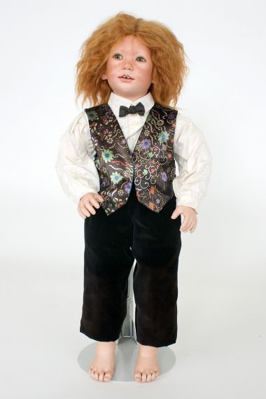 Collectible Limited Edition Porcelain doll Sam by Annette Himstedt
