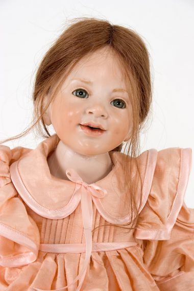 Collectible One of a Kind Wax over Porcelain doll Camille by Hildegard Gunzel