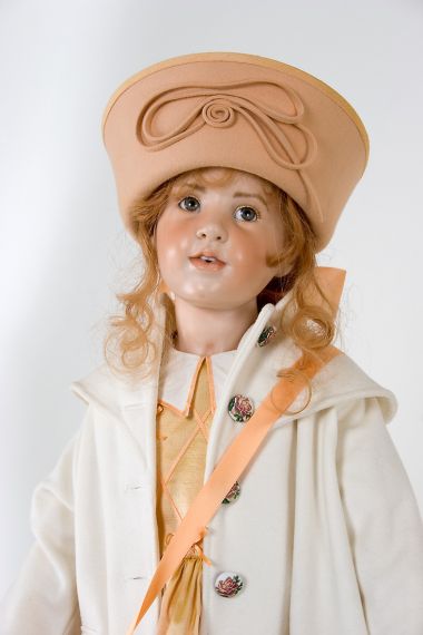 Collectible Limited Edition Wax over Porcelain doll Sabrina by Hildegard Gunzel