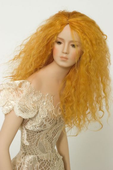Lace Lady - collectible one of a kind porcelain art doll by doll artist Susan Snodgrass.
