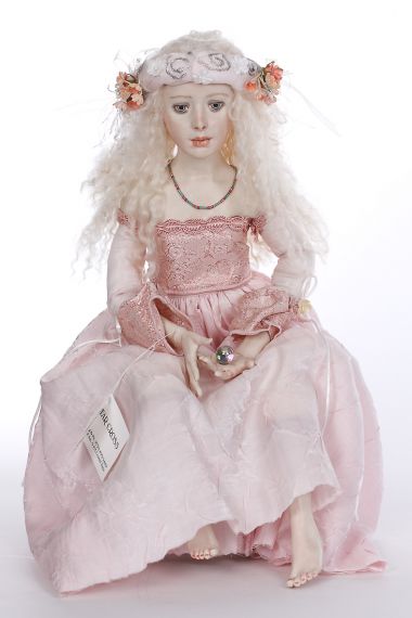 Collectible One of a Kind dressed Wax over Porcelain doll The Gift by Ardis Shanks