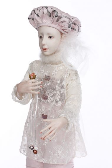 Collectible One of a Kind dressed Wax over Porcelain doll The Gift by Ardis Shanks