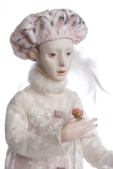 Collectible One of a Kind dressed Wax over Porcelain doll The Gift by Ardis Shanks