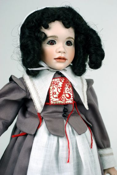 Scarlett Letter Set - limited edition porcelain collectible doll  by doll artist Wendy Lawton.