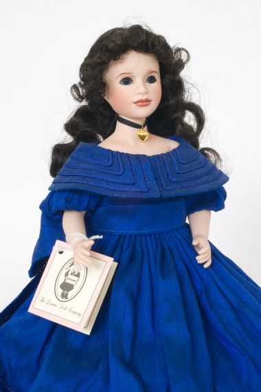 Miss Jo March - limited edition porcelain collectible doll  by doll artist Wendy Lawton.