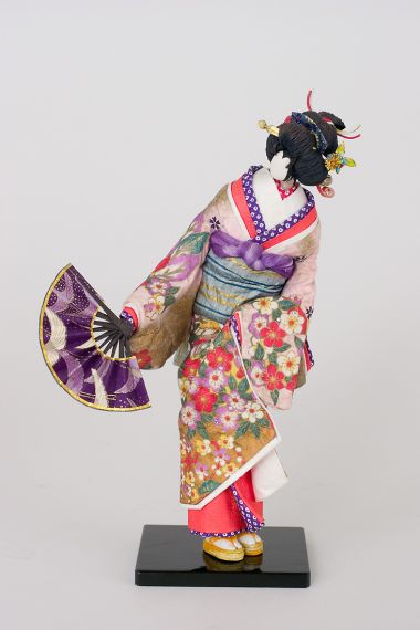 Nakamura washi doll - collectible one of a kind washi paper art doll by doll artist Jacques Dorier.