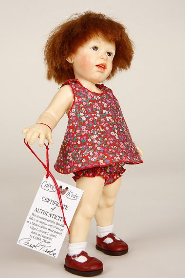 Rose - collectible limited edition resin art doll by doll artist Carol Trobe.