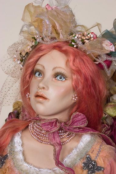 Rabbit Queen - Porcelain soft body Art Doll by Cindy Koch