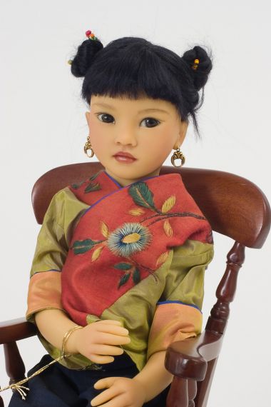 Jade II no.18 of 60 - collectible limited edition resin art doll by doll artist Heloise.