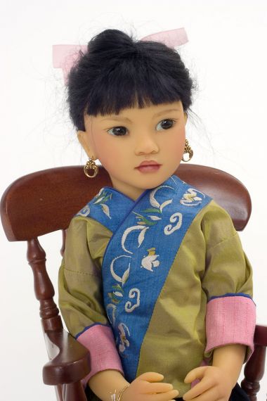 Jade II  no.17 of 60 - collectible limited edition resin art doll by doll artist Heloise.