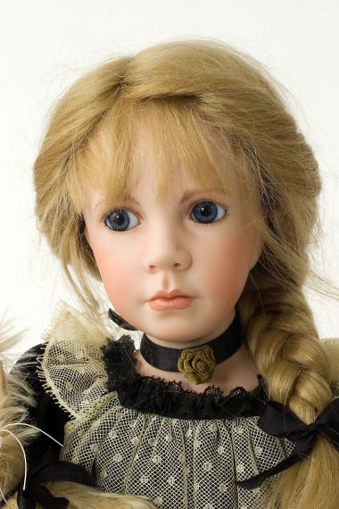 Heather - Porcelain soft body Art Doll by Linda Mason