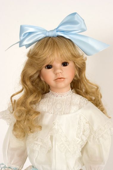 Collectible Limited Edition Porcelain soft body doll Alexandra by Linda Mason