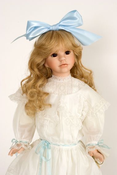 Collectible Limited Edition Porcelain soft body doll Alexandra by Linda Mason