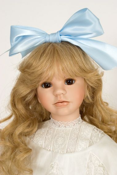 Collectible Limited Edition Porcelain soft body doll Alexandra by Linda Mason