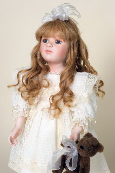 Victoria and Elizabeth (set) - collectible limited edition porcelain soft body art doll by doll artist Katrina Murawska.