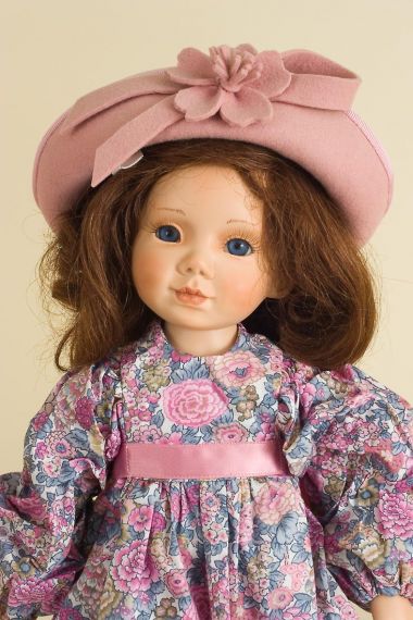 Hanny - collectible limited edition porcelain art doll by doll artist Gaby Rademann.