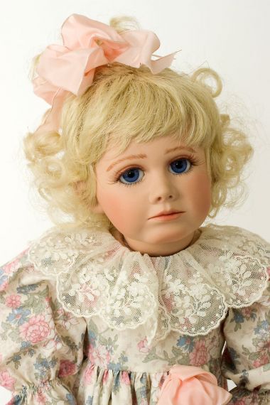 Darcy - porcelain soft body limited edition art doll by Janet Ness