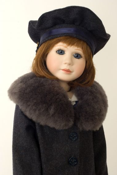 Luci - collectible limited edition porcelain soft body art doll by doll artist Janet Ness.