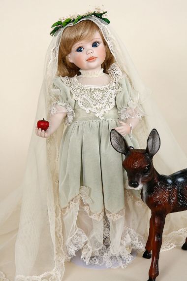 Enchanted Princess - limited edition porcelain collectible doll  by doll artist Jerri McCloud.