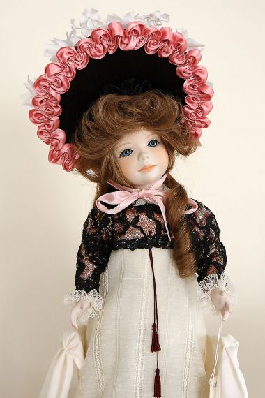 Sylvie - limited edition porcelain collectible doll  by doll artist Jerri McCloud.