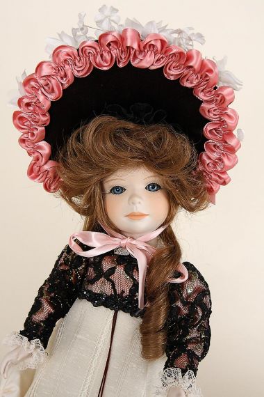 Sylvie - limited edition porcelain collectible doll  by doll artist Jerri McCloud.