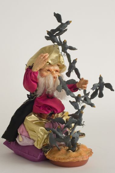 Four and Twenty Blackbirds - collectible limited edition resin art doll by doll artist Hal Payne.