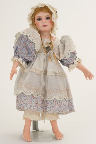 Collectible One of a Kind Wax over Porcelain doll Hansel, Gretel & Witch set by Avigail Brahms