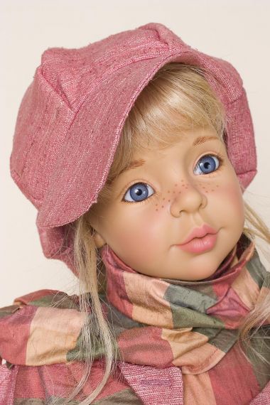 Ashley - limited edition vinyl soft body collectible doll  by doll artist Joke Grobben.