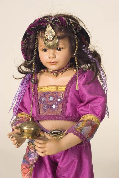 Collectible Limited Edition Porcelain soft body doll Jasmine by Maja Bill-Buchwalder