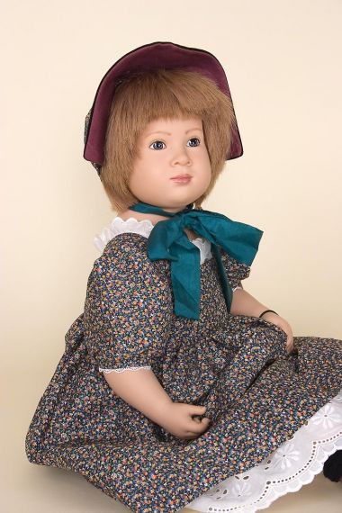 Klair I - limited edition vinyl soft body collectible doll  by doll artist Sabine Esche.