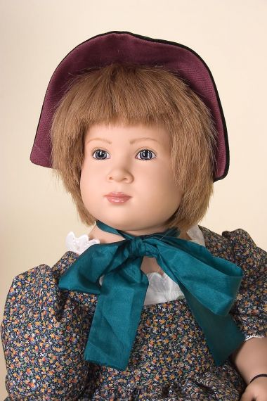 Klair I - limited edition vinyl soft body collectible doll  by doll artist Sabine Esche.