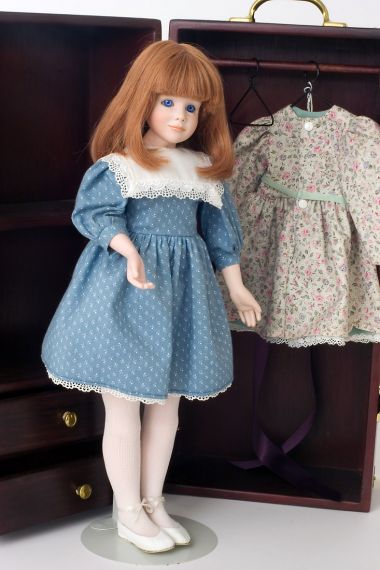 Amanda - limited edition vinyl collectible doll  by doll artist Alice Lester.