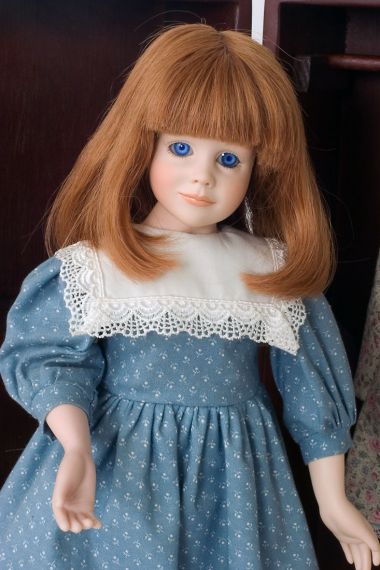 Amanda - limited edition vinyl collectible doll  by doll artist Alice Lester.