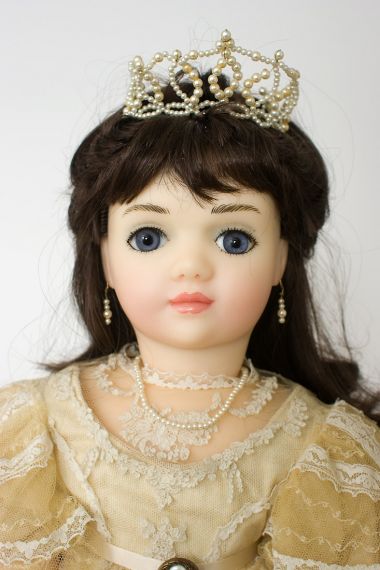 Bethany - collectible limited edition wax soft body art doll by doll artist Brenda Burke.