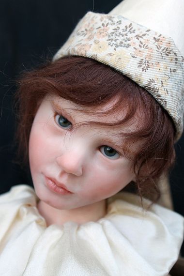 Pinocchio the Real Boy one-of-kind polymer clay art doll by Italian doll artist Elisa Gallea
