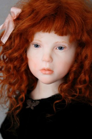 Lizzie OOAK cernit doll (face)