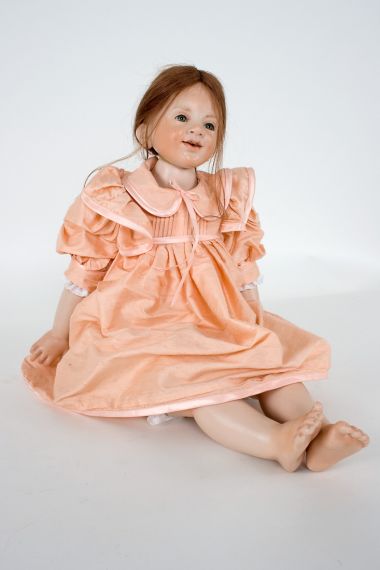 Collectible One of a Kind Wax over Porcelain doll Camille by Hildegard Gunzel