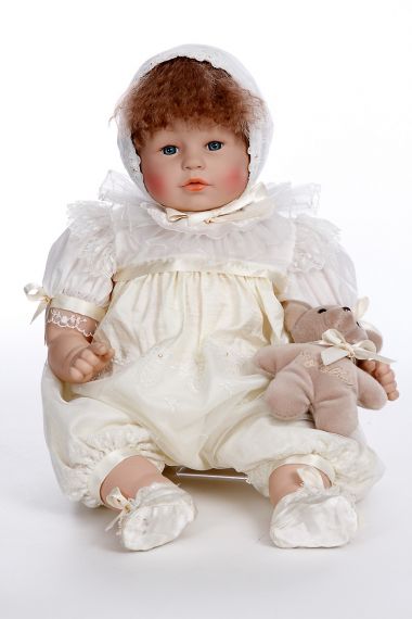 Seraphin - collectible limited edition vinyl soft body play doll by doll artist Corolle.
