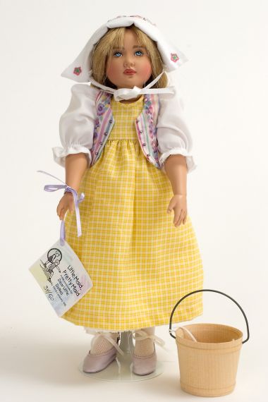 Little Maid, Pretty Maid - limited edition vinyl collectible doll  by doll artist Helen Kish.