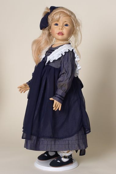 Savanya - limited edition vinyl soft body collectible doll  by doll artist Joke Grobben.