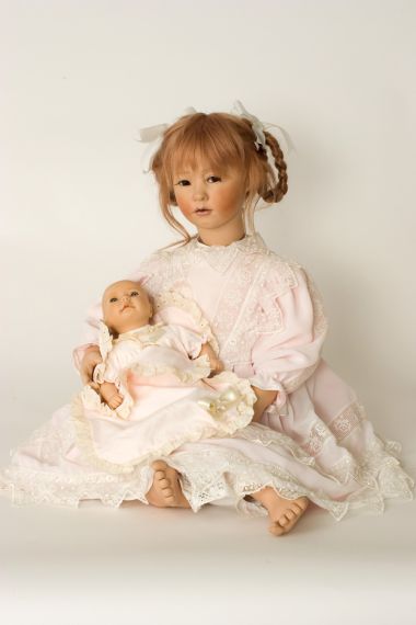 Caroline - Porcelain Soft Body One Of A Kind Art Doll By Ute Kase-lepp