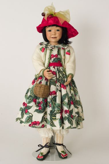 Baobei Treasure - collectible limited edition porcelain soft body art doll by doll artist Julia Rueger.